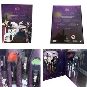 NEW Disney Villains Blending 7 piece Makeup Brush Set Ursula Cruella Maleficent